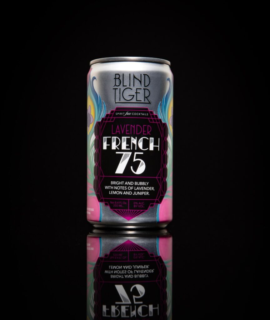 Lavender French 75 by Blind Tiger Spirit-Free Cocktails
