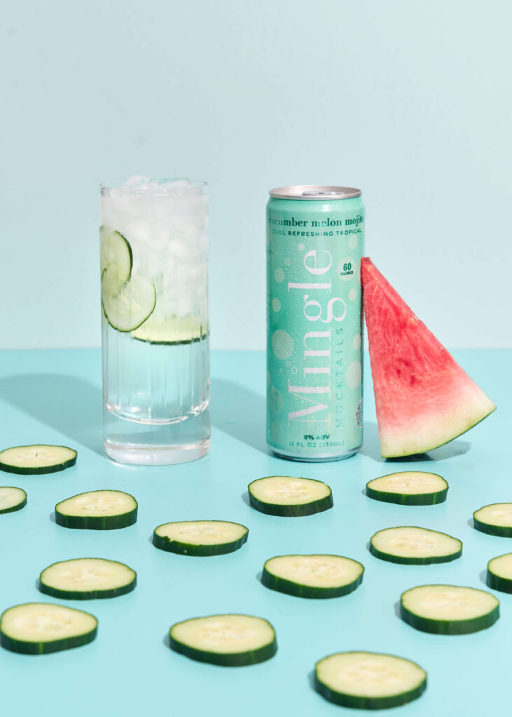 Mingle Mocktails Non-Alcoholic Cucumber Melon Mojito by Mingle Mocktails